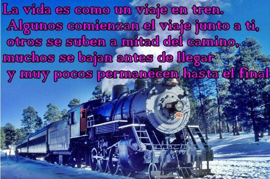 un viaje en tren