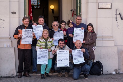 Pe�a popular en defensa del Hospital Borda 
