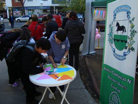 Actividad en el barrio de Caballito
