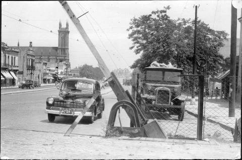 Una calle de Nueva Pompeya... hace mucho tiempo