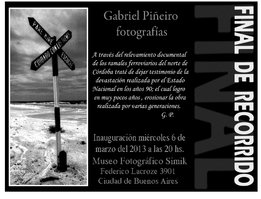 muestra fotografica de Gabriel Pieiro