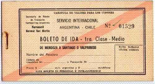 Boleto ferroviario... 