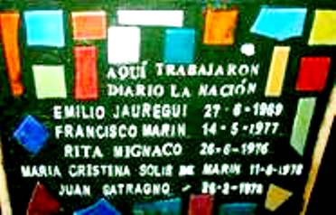 Detenidos desaparecidos y asesinados del diario La Nacin.