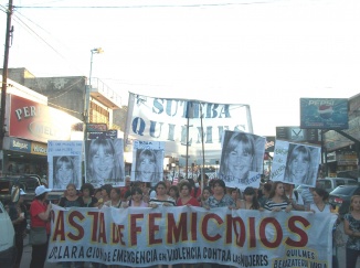 Movilizacin por Natalia Lpez el 18 de febrero 2013 a un ao del femicidio.