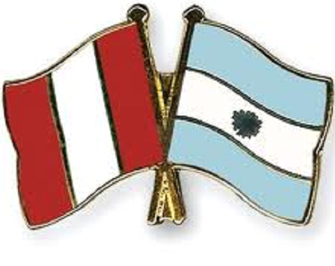 Banderas Argentina - Peruana