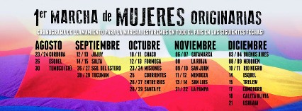 Marcha mujeres originarias