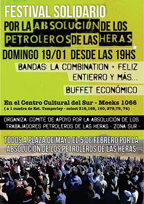 solidaridad con los Petroleros de Las Heras