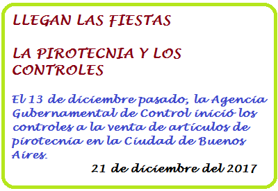 AGC Y CONTROL SOBRE LA PIROTECNIA